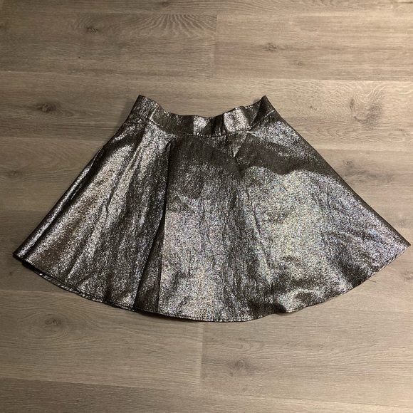 H&M Dresses & Skirts - H&M Festive silver swing skirt, 12